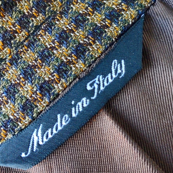 Vito Rufalo Men's Luxury Houndstooth Blazer w/Fabric by Lanificio Di Pray - Picture 12 of 17